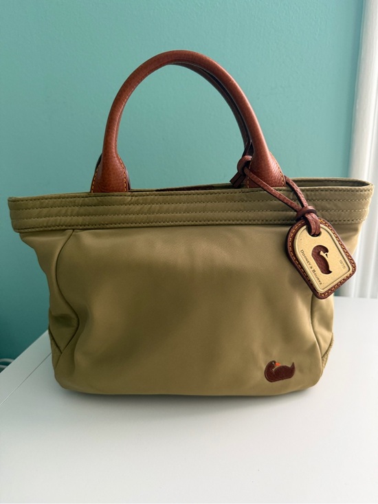Dooney & Bourke Handbags - Dooney & Bourke Khaki Nylon Small Gwenny Tote